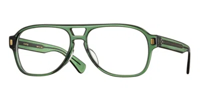 Eyevan Brett-e Bgn Occhiali Da Vista Verdi Per Uomo (solo Montatura) In Green