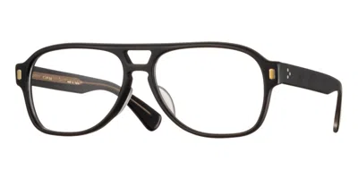 Eyevan Brett-e Mpbk Men's Glasses Black Size 55 - Free Lenses - Blue Light Block Available