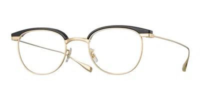 Eyevan Caravan Bk/g Men's Glasses Gold Size 48 - Free Lenses - Blue Light Block Available