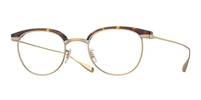 Eyevan Caravan Tort Men's Glasses Gold Size 48 - Free Lenses - Blue Light Block Available