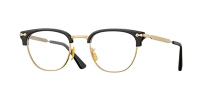 Eyevan Draper Pbk/g Occhiali Da Vista Neri Per Uomo (solo Montatura)