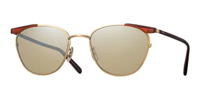 Eyevan Ellwood Dbe/g Men's Sunglasses Gold Size 52