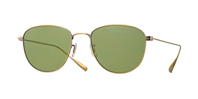 Eyevan Marti Ag Men's Sunglasses Gold Size 52