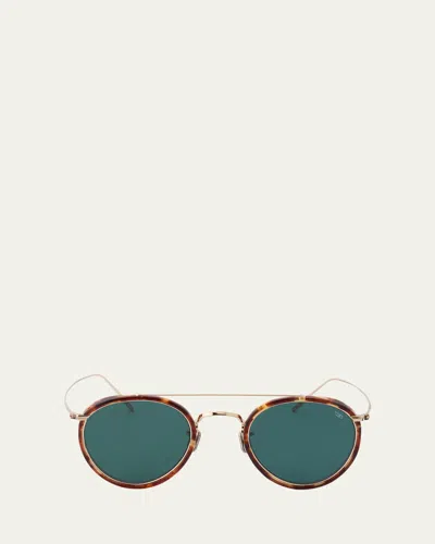 Eyevan Men's 762 Sunglasses In Blue Pattern