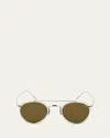 Eyevan Men's 762 Sunglasses In Metallic