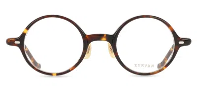 Eyevan Peg Tort Occhiali Da Vista Tartarugatishell Per Uomo (solo Montatura) In Brown