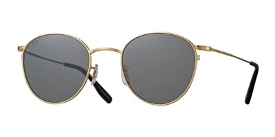 Eyevan Quincy-sun Polarized G Occhiali Da Sole Oro Per Uomo In Gold