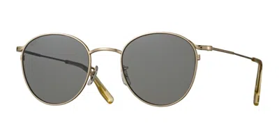 Eyevan Quincy-sun Polarized Ysv Occhiali Da Sole Oro Per Uomo In Gold