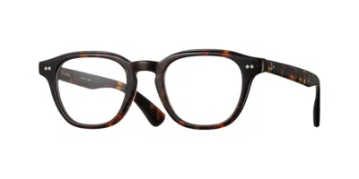 Eyevan Shelton-e Tort Men's Glasses Tortoiseshell Size 47 - Free Lenses - Blue Light Block Available In Brown