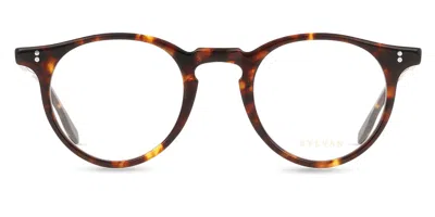 Eyevan Stag-e Tort Men's Glasses Tortoiseshell Size 45 - Free Lenses - Blue Light Block Available In Brown