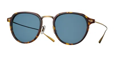 Eyevan Star Burst Tort/ag Men's Sunglasses Tortoiseshell Size 48 In Brown