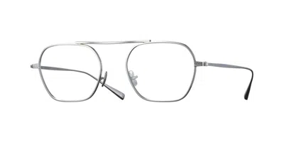 Eyevan Stripes S Occhiali Da Vista Argentati Per Uomo (solo Montatura) In Silver