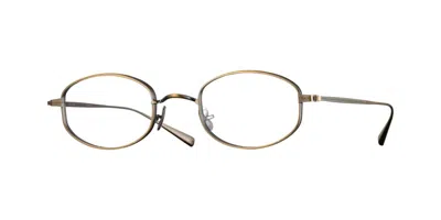 Eyevan Thompson Ag Men's Glasses Gold Size 47 - Free Lenses - Blue Light Block Available