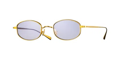 Eyevan Thompson Yg Men's Sunglasses Gold Size 47