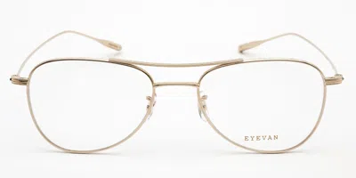 Eyevan Tupelo G Women's Glasses Gold Size 53 - Free Lenses - Blue Light Block Available