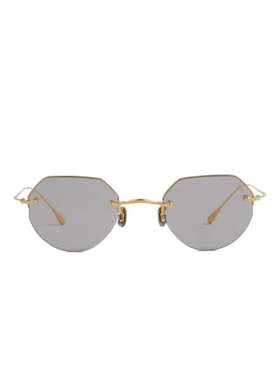 Eyevan7285 189 Hexagonal Metal Sunglasses In Gold