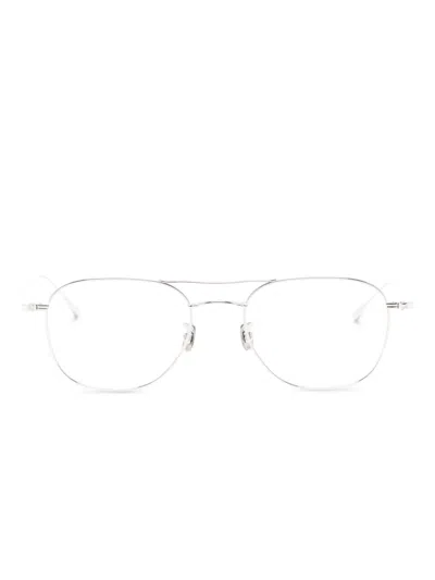 Eyevan7285 双鼻架透明镜片眼镜 In Silver