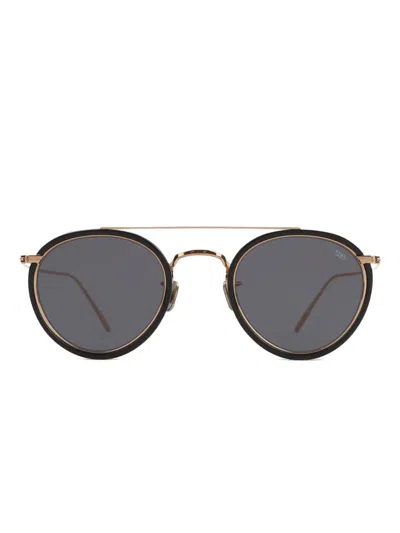 Eyevan7285 Sonnenbrille Mit Rundem Gestell In Gold