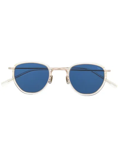 Eyevan7285 Round Frame Tinted Sunglasses In 大地色
