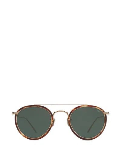 Eyevan7285 Tortoiseshell-effect Round-frame Sunglasses In Brown