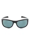 Eyewear By David Beckham Biker-style Frame Sunglasses In Black