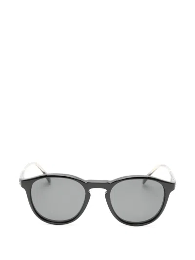 Eyewear By David Beckham Clip-on Round-frame Sunglasses In 블랙