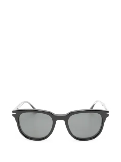 Eyewear By David Beckham Clip-on Square-frame Sunglasses In Black