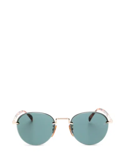 Eyewear By David Beckham Db1173s Round-frame Sunglasses In Gold