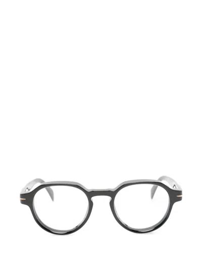 Eyewear By David Beckham Db7153 Round-frame Glasses In Black