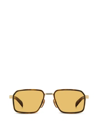 Eyewear By David Beckham Geometric-frame Sunglasses In Brown