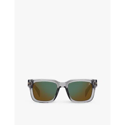 Eyewear By David Beckham Womens Grey 7100/s Square-frame Acetate Sunglasses
