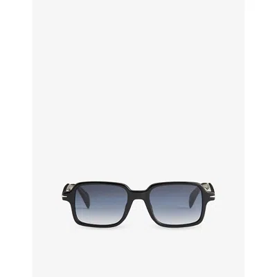 Eyewear By David Beckham Mens Black 1179/s Square-frame Acetate Sunglasses