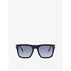 Eyewear By David Beckham Db 7000 Square-frame Glasses In Black Havana