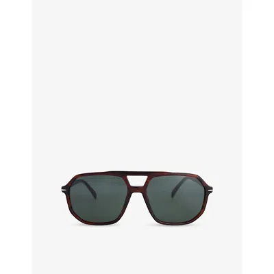 Eyewear By David Beckham Mens 1172/s Square-frame Acetate Sunglasses Brown Havana