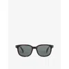 Eyewear By David Beckham Mens 1177/s Havana Rectangular Acetate Sunglasses