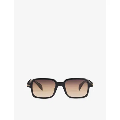 Eyewear By David Beckham Mens  Db 1179/s Rectangle-frame Acetate Sunglasses In Black