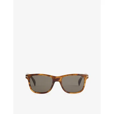 Eyewear By David Beckham Mens Mud 1007/s Square-frame Acetate Sunglasses In Multi