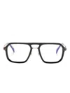 Eyewear By David Beckham Pilot-frame Glasses In Black