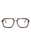 Eyewear By David Beckham Pilot-frame Glasses In Braun