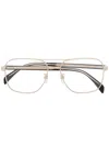 Eyewear By David Beckham Pilot-frame Glasses In Gold