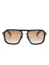 Eyewear By David Beckham Pilot-frame Sunglasses In Black