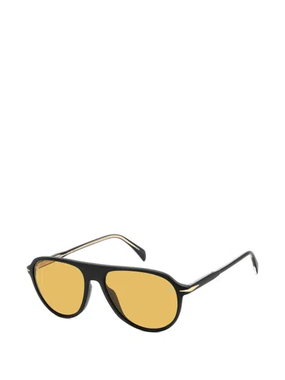 Eyewear By David Beckham Pilot-frame Sunglasses In Black