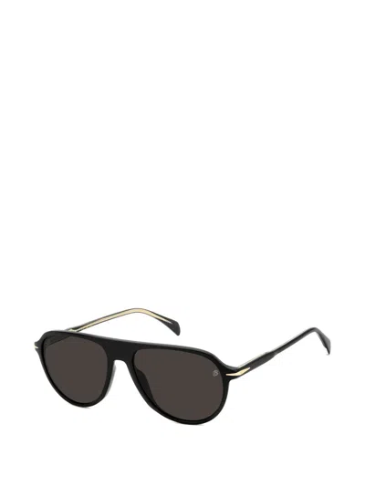 Eyewear By David Beckham Pilot-frame Sunglasses In Black