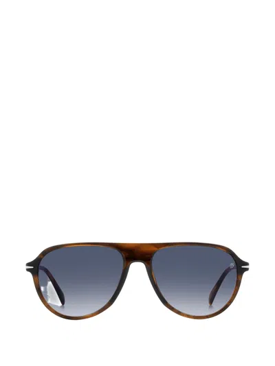Eyewear By David Beckham Pilot-frame Sunglasses In Brown