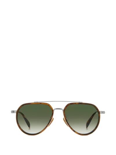 Eyewear By David Beckham Pilot-frame Sunglasses In Brown