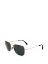 Eyewear By David Beckham Pilot-frame Sunglasses In White