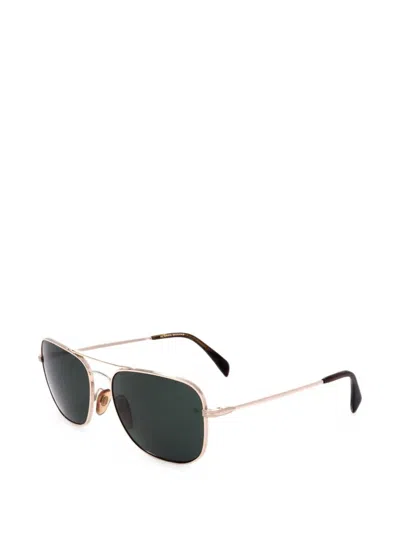 Eyewear By David Beckham Pilot-frame Sunglasses In White