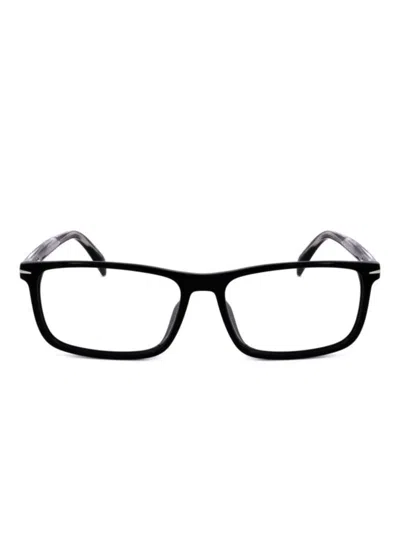 Eyewear By David Beckham Rectangle-frame Glasses In 黑色