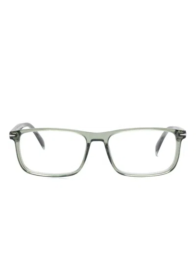 Eyewear By David Beckham Rectangle-frame Glasses In Grün