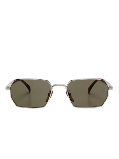 Eyewear By David Beckham Rectangle-frame Sunglasses In シルバートーン